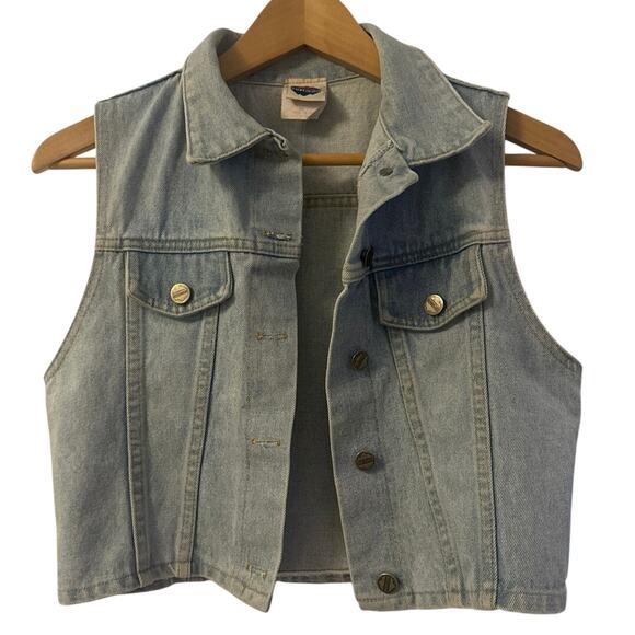 Vintage New Legends denim Jean vest SzM in excellent condition - Picture 3 of 8